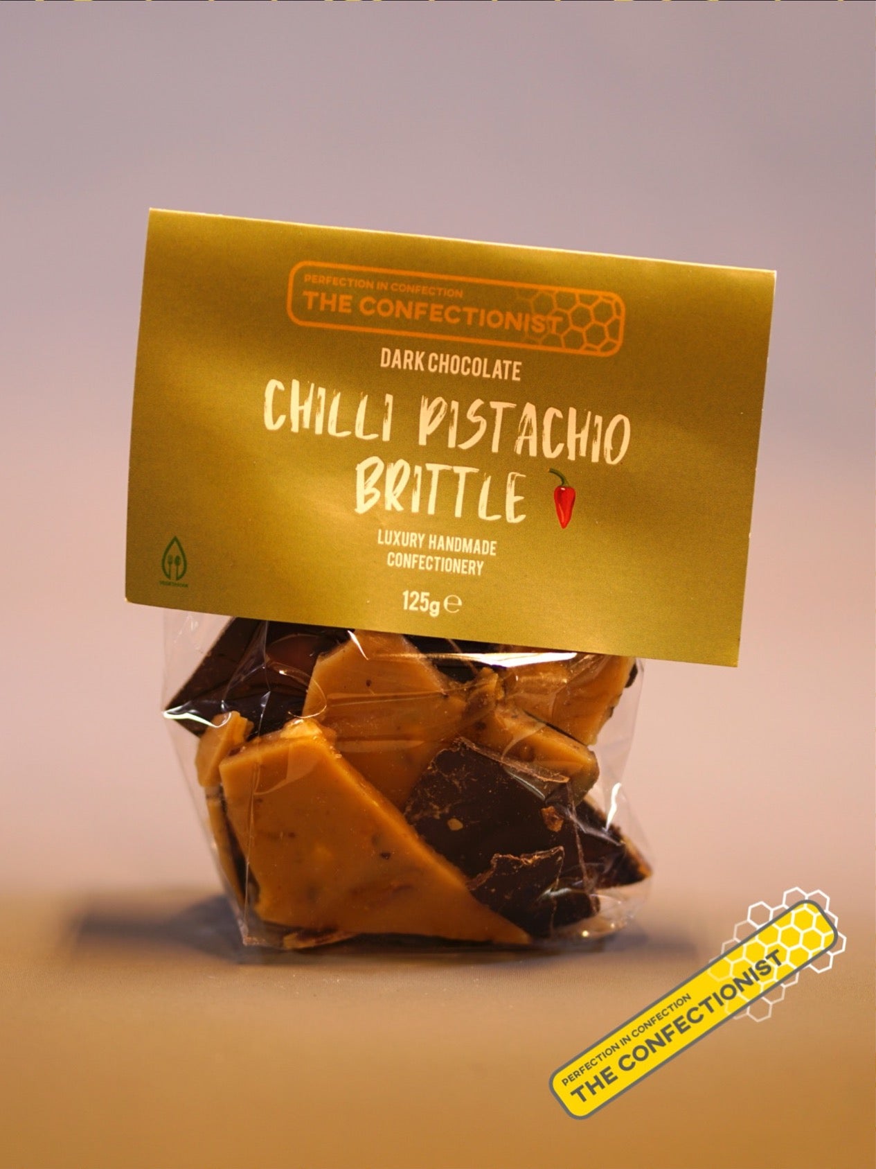 The Confectionist's Chilli Pistachio Brittle 125g